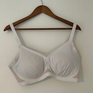 Honeylove Women’s LiftWear CrossOver Bra White Astral GUC 1X Adjustable Straps